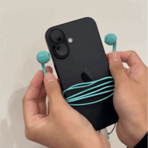 Authentic Korean AEAE Polka Dot Wired USB - C Earphones - ArtGalleryZen