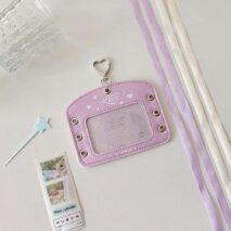 Ballet Style Ribbon Bowknot Kpop Keychain Photocard Holder - ArtGalleryZen