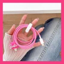 Barbie Apple Charger And Charging Cable Protector - ArtGalleryZen
