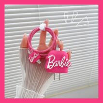 Barbie Apple Charger And Charging Cable Protector - ArtGalleryZen