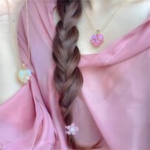 Barbie Murano Crystal Heart Pendant Necklace - ArtGalleryZen
