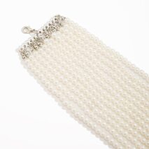 Baroque Multi-Layered Pearl Chain Choker Necklace - ArtGalleryZen