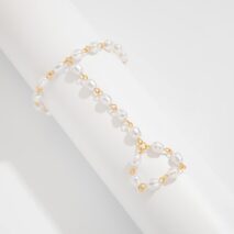 Baroque Pearl Chain Finger Ring Bracelet - ArtGalleryZen