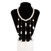 Baroque Pearl Raindrop Tassel Choker Necklace - ArtGalleryZen