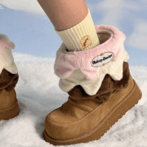 BBIMP Ice Cream Platform Snow Boots - ArtGalleryZen