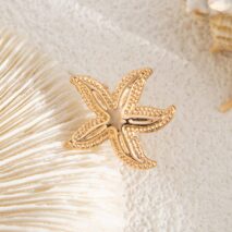 Beach Style Chunky Starfish Ear Cuff Earring - ArtGalleryZen