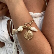Beach Style Conch Shell Flower Pendant Necklace Bracelet - ArtGalleryZen