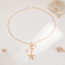 Beach Style Conch Shell Starfish Pendant Bikini Body Chain - ArtGalleryZen