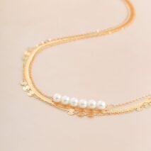 Bohemia 3Pcs Layered Herringbone Pearl Belly Chain Set - ArtGalleryZen