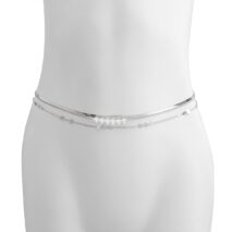 Bohemia 3Pcs Layered Herringbone Pearl Belly Chain Set - ArtGalleryZen