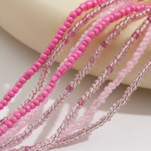 Bohemia 8Pcs Crystal Seed Beaded Belly Chain Set - ArtGalleryZen