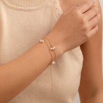 Bohemia Chic Layered Pearl Tassel Bracelet - ArtGalleryZen