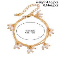 Bohemia Chic Layered Pearl Tassel Bracelet - ArtGalleryZen