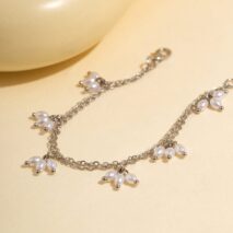 Bohemia Chic Layered Pearl Tassel Bracelet - ArtGalleryZen