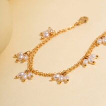 Bohemia Chic Layered Pearl Tassel Bracelet - ArtGalleryZen