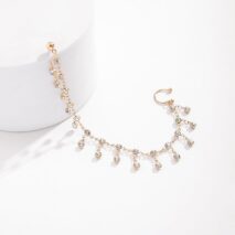 Bohemia Crystal Tassel Nose To Ear Chain - ArtGalleryZen