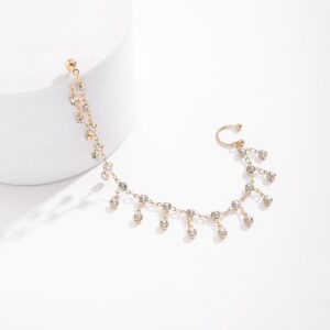 Bohemia Crystal Tassel Nose To Ear Chain - ArtGalleryZen