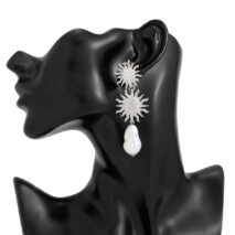 Bohemia Dangling Sun Pearl Earrings - ArtGalleryZen