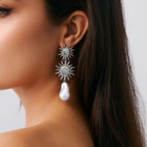 Bohemia Dangling Sun Pearl Earrings - ArtGalleryZen