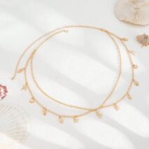 Bohemia Layered Conch Shell Starfish Tassel Belly Chain - ArtGalleryZen