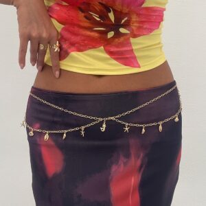 Bohemia Layered Conch Shell Starfish Tassel Belly Chain - ArtGalleryZen