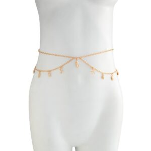 Bohemia Layered Conch Shell Starfish Tassel Belly Chain - ArtGalleryZen