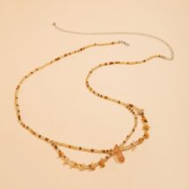 Bohemia Layered Crystal Beaded Bowknot Pattern Belly Chain - ArtGalleryZen
