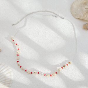 Bohemia Layered Pearl Conch Starfish Charm Waist Chain - ArtGalleryZen