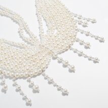 Bohemia Layered Pearl Tassel Halter Top Backless Body Chain Bra - ArtGalleryZen