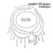 Bohemia Layered Pearl Tassel Waist Chain - ArtGalleryZen