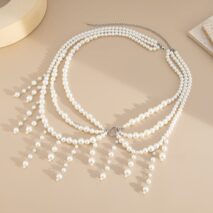 Bohemia Layered Pearl Tassel Waist Chain - ArtGalleryZen