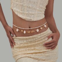 Bohemia Layered Shell Starfish Charm Seed Beaded Belly Chain Set - ArtGalleryZen