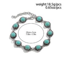 Bohemia Natural Turquoise Anklet - ArtGalleryZen