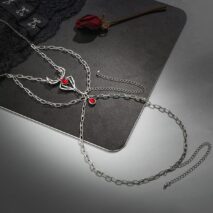 Bohemian Layered Chain Tassel Elastic Spider Thigh Leg Chain - ArtGalleryZen