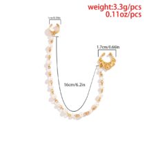 Bohemia No Piercing Nose To Ear Pearl Chain - ArtGalleryZen