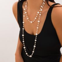 Bohemia Pearl Long Chain Necklace - ArtGalleryZen