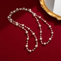 Bohemia Pearl Long Chain Necklace - ArtGalleryZen