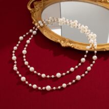 Bohemia Pearl Long Chain Necklace - ArtGalleryZen