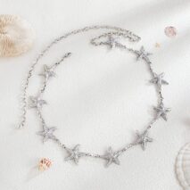 Bohemia Silver Plated Starfish Waist Chain - ArtGalleryZen