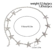 Bohemia Silver Plated Starfish Waist Chain - ArtGalleryZen