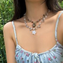 Bohemia Star Tassel Turquoise Stone Choker Necklace - ArtGalleryZen