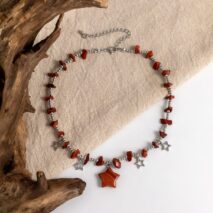 Bohemia Star Tassel Turquoise Stone Choker Necklace - ArtGalleryZen
