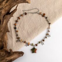 Bohemia Star Tassel Turquoise Stone Choker Necklace - ArtGalleryZen