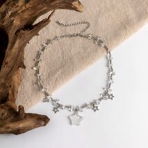 Bohemia Star Tassel Turquoise Stone Choker Necklace - ArtGalleryZen