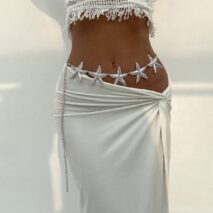 Bohemia Textured Starfish Waist Chain - ArtGalleryZen