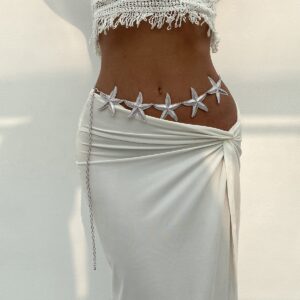 Bohemia Textured Starfish Waist Chain - ArtGalleryZen