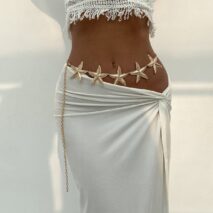 Bohemia Textured Starfish Waist Chain - ArtGalleryZen