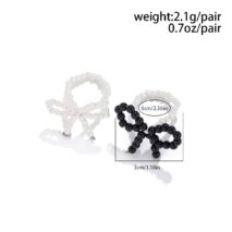 Boho 2Pcs Pearl Beaded Bowknot Ring Set - ArtGalleryZen
