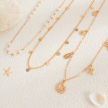 Boho 3pcs Conch Shell Starfish Tassel Pearl Waist Chain Set - ArtGalleryZen