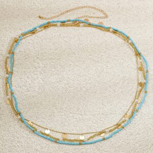 Boho 3Pcs Sequin Tassel Pearl Crystal Beaded Belly Chain Set - ArtGalleryZen